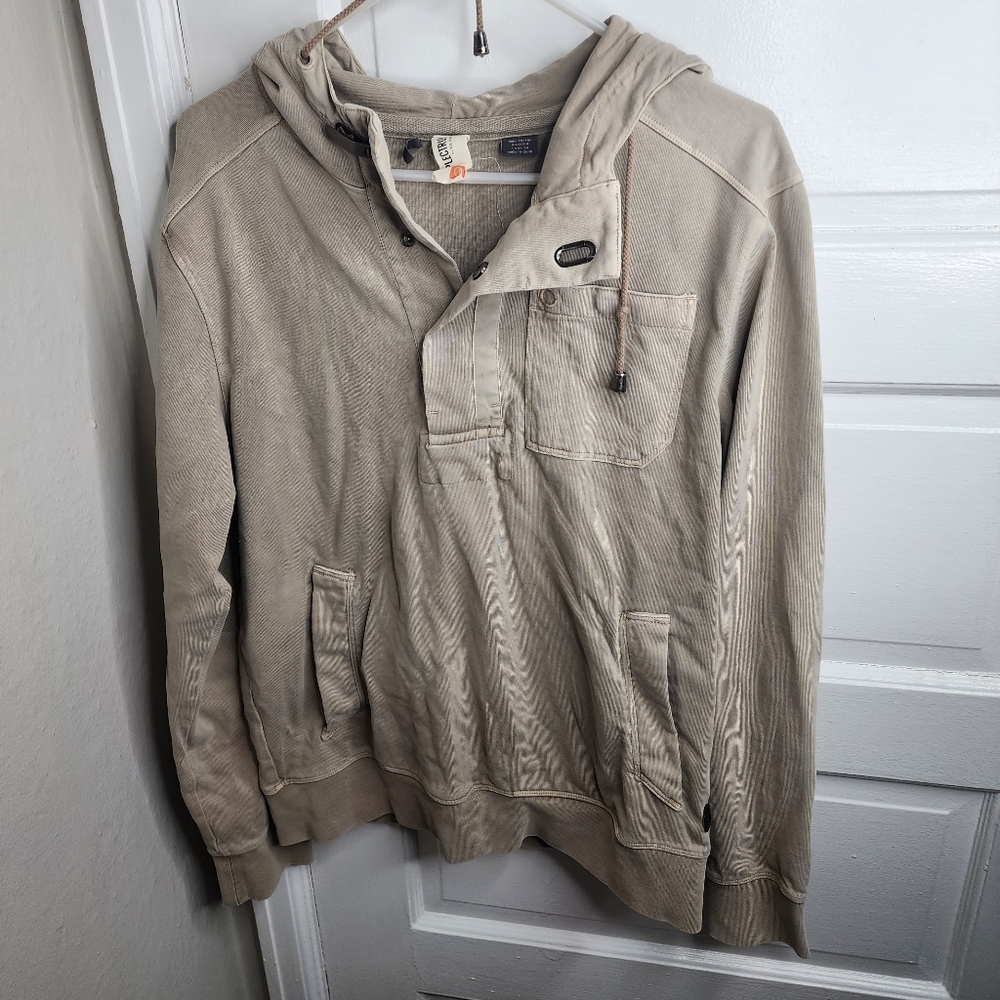 Plectrum by Ben Sherman Hoodie Tan Mens Medium